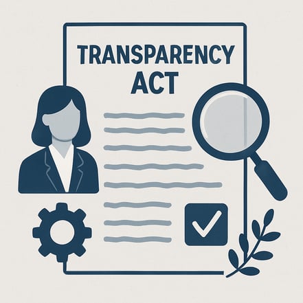 Noe som passer til en penhetsloven artikkel transparency act