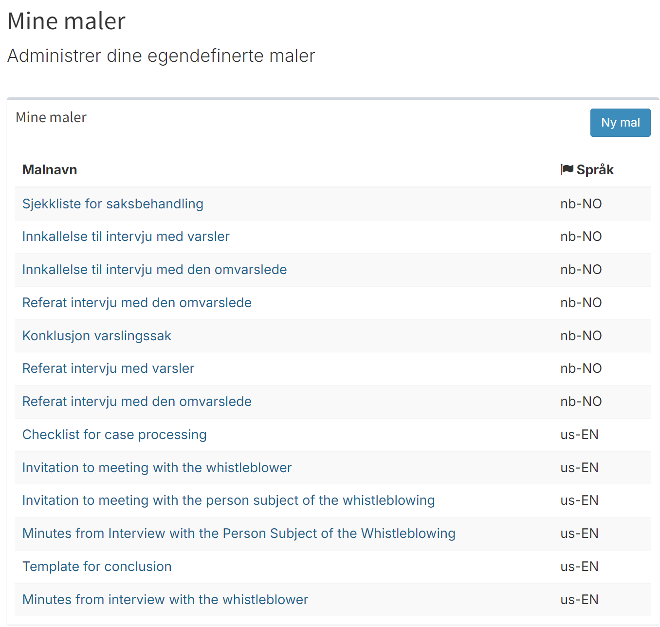 Saksbehandlingsmaler