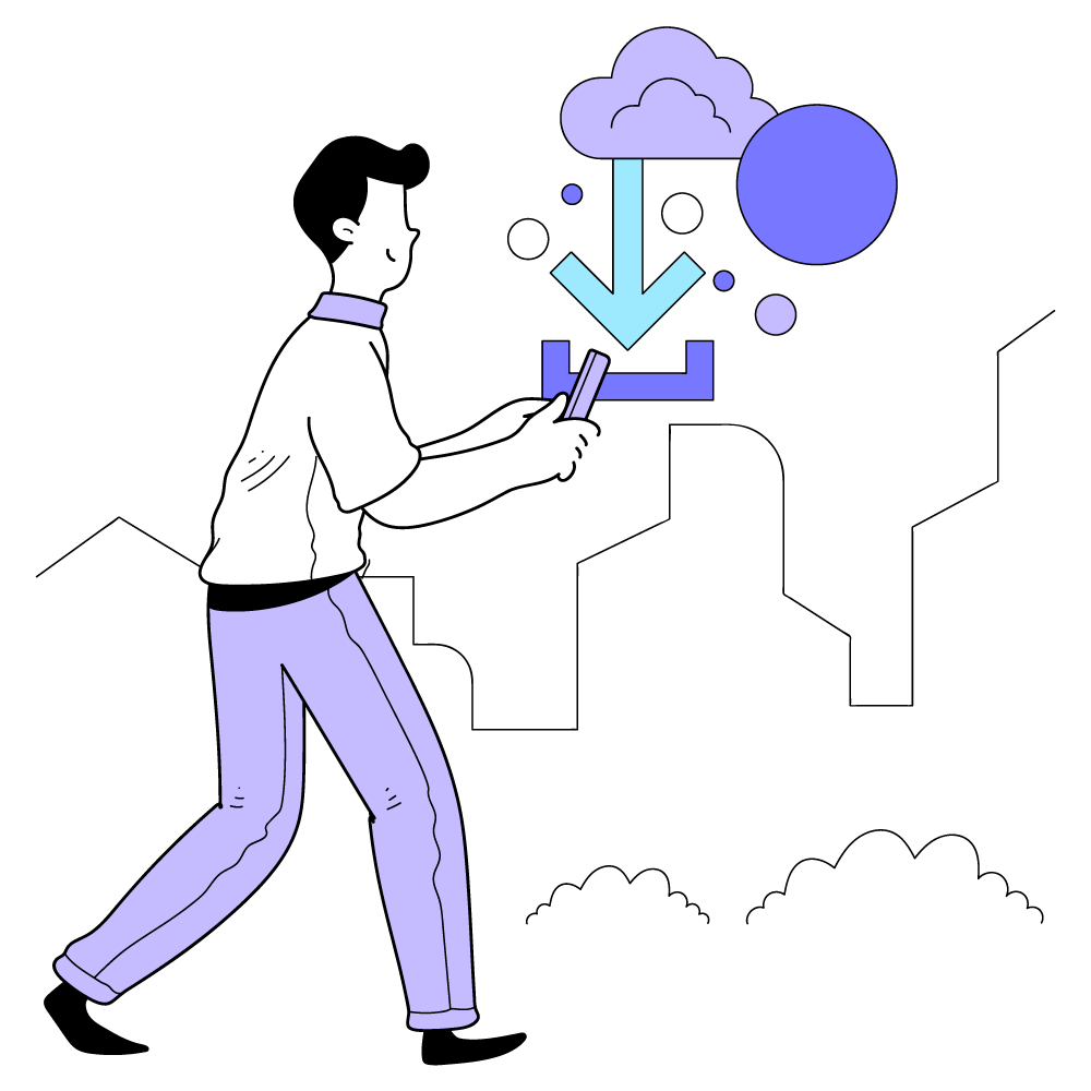 data management _ download, down, arrow, cloud, database, data, archive