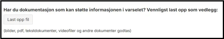 last opp dokumentasjon