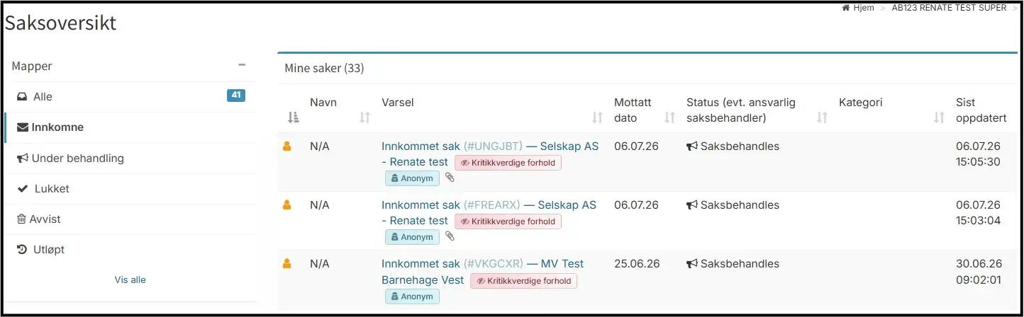 saksoversikt