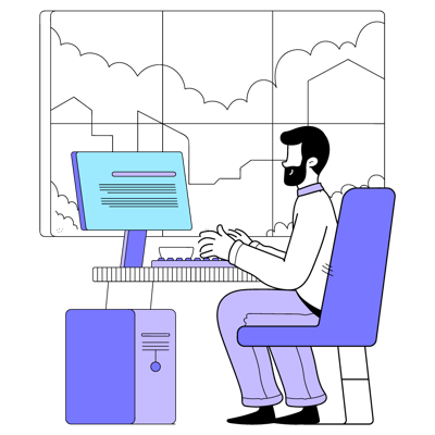 workspace _ computer, electronic, device, screen, remote, work, working, employee